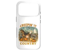 Custodia per iPhone 17 Pro Creepin’ It Country Cute Farm Halloween Animals