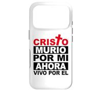 Custodia per iPhone 17 Pro Cristo murió por mí, ahora vivo por Él. Powerful Bible Verse