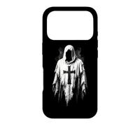 Custodia per iPhone 17 Pro Croce gotica con cappuccio del cavaliere sacro