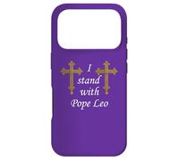 Custodia per iPhone 17 Pro Croce Romana. Io sto con Papa Leone.