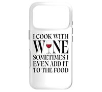 Custodia per iPhone 17 Pro Cucino con il vino a volte lo aggiungo persino al cibo