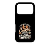 Custodia per iPhone 17 Pro Cuocere Biscotti E Guarda Film Di Natale Divertente Vacanza Baker