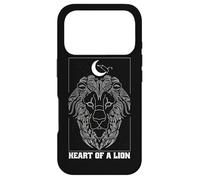Custodia per iPhone 17 Pro Cuore di Leone Costellazione Zodiacale Luna Art