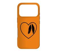 Custodia per iPhone 17 Pro Cuore Native American Orange