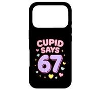 Custodia per iPhone 17 Pro Cupido dice 67 Sei sette meme di San Valentino Uomini Donne Bambini