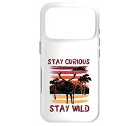 Custodia per iPhone 17 Pro Curious Stay Wild Deer Sunset Nature Lover Outdoor Vintage