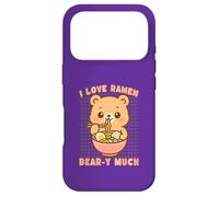 Custodia per iPhone 17 Pro Cute Bear ama il Ramen Kawaii Food Lover