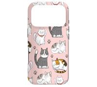 Custodia per iPhone 17 Pro Cute Cats & Claws Pattern for Kittyie and Pet Owners
