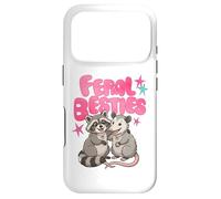 Custodia per iPhone 17 Pro Cute Feral Besties Raccoon Opossum Art