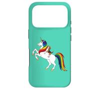 Custodia per iPhone 17 Pro Cute Funny Womens Girls & Kids Rainbow Unicorn Beagle Lover