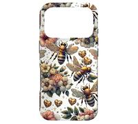 Custodia per iPhone 17 Pro Cute Heart And Flower Pattern For Women With Honey Bees