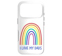 Custodia per iPhone 17 Pro Cute I Love My Daddies Rainbow Family Two Fathers 2 Daddies