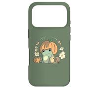 Custodia per iPhone 17 Pro Cute Kawaii Fall Cottagecore Aesthetic Frog With Pumpkin