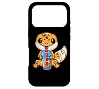Custodia per iPhone 17 Pro Cute Reptile Kids Bubble Tea Boba Tea Leopard Gecko Lover