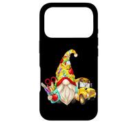 Custodia per iPhone 17 Pro Cute Teacher Gnome With Big Yellow Bus For School Bus Driver