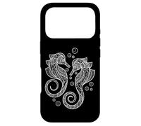 Custodia per iPhone 17 Pro Cute Womens Girls Two Mandala Pattern Seahorse Lover