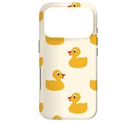 Custodia per iPhone 17 Pro Cute Yellow Rubber Duck Little Bath Toy Black