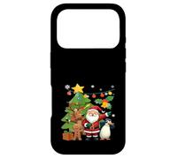 Custodia per iPhone 17 Pro Dabbing Babbo Natale renna pinguino ragazzi bambini Natale divertente