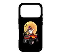 Custodia per iPhone 17 Pro Dabbing Boston Terrier Dog Witch Hat Monster Truck Halloween