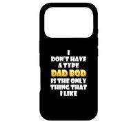 Custodia per iPhone 17 Pro Dad Bod is my type Funny Gag Fathers Day costume Cute Dads