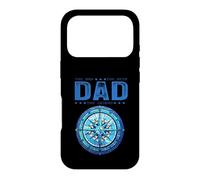 Custodia per iPhone 17 Pro Dad The Man Myth Legend Cool Nautical Compass Festa del papà