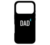 Custodia per iPhone 17 Pro Dad to the Power of 4 Mathematics Math Father of Four Kids