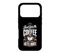 Custodia per iPhone 17 Pro Dammi solo il caffè e nessuno si fa male