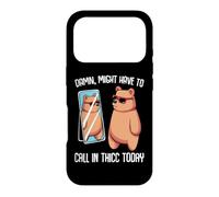 Custodia per iPhone 17 Pro Damn Might Have To Call In Thicc Today Bear Mirror Meme