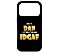 Custodia per iPhone 17 Pro Dan Costume IDGAF Cute Personalized First Name Daniel/Dan