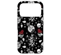Custodia per iPhone 17 Pro Dark Gothic Love Goth Skeleton and Roses