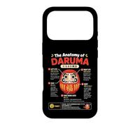 Custodia per iPhone 17 Pro Daruma, bambola, giapponese, anatomia, buona fortuna, arte, illustrazione