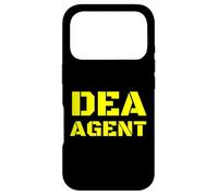Custodia per iPhone 17 Pro DEA Agent Uniform BACK PRINT Yellow Text On Duty Gear Police