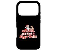 Custodia per iPhone 17 Pro Dear Santa All I Want Is Bigger Gains Divertente Design Fitness