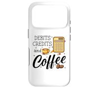 Custodia per iPhone 17 Pro Debits Credits & Coffee Cup Funny Accountant It's Tax Season