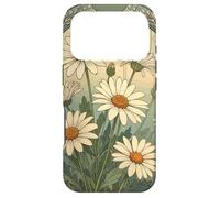 Custodia per iPhone 17 Pro Decorativo Daisy Bloom Art Nouveau Botanical