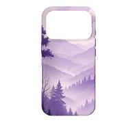 Custodia per iPhone 17 Pro Deep Purple Natura Montagne Escursionismo Escursionismo Vaporwave