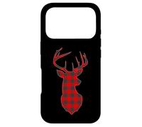 Custodia per iPhone 17 Pro Deer Plaid Red Reindeer Buck Christmas Xmas