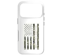 Custodia per iPhone 17 Pro Defend the Flow American Flag Camouflage Patriotic USA