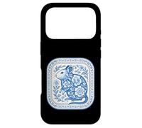 Custodia per iPhone 17 Pro Delft Blu Degu Floreale Ceramica
