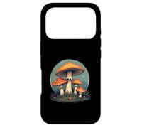 Custodia per iPhone 17 Pro Design con funghi e funghi stile retrò con funghi velenosi arancioni
