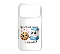 Custodia per iPhone 17 Pro Design con scritta "You're the Milk to My Cookie"