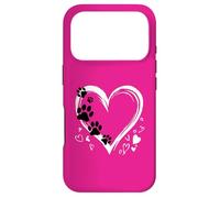 Custodia per iPhone 17 Pro Design Cuore Amante dei Cani - A Passeggio col Cane