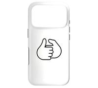Custodia per iPhone 17 Pro Design divertente con scritta "Let's Have A Thumb War"