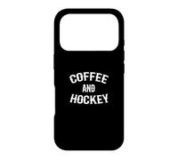 Custodia per iPhone 17 Pro Design divertente per amanti del caffè e hockey