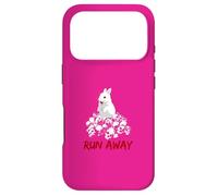 Custodia per iPhone 17 Pro Design divertente unisex con coniglietto Run Away
