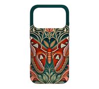Custodia per iPhone 17 Pro Design floreale stile Art Nouveau con falena dell'Atlante
