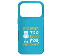 Custodia per iPhone 17 Pro Design invernale Frisbee Golf non è mai troppo freddo per Disc Golf