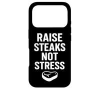 Custodia per iPhone 17 Pro Design umoristico per gli amanti delle bistecche, barbecue, grigliate e citazioni sulla carne