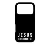 Custodia per iPhone 17 Pro Deuteronomio 6:4 6 4 Fede Dio Gesù Cristiano Dio Israele
