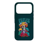 Custodia per iPhone 17 Pro Dia De Los Tacos Scheletro Sombrero Dia De Los Muertos Floreale